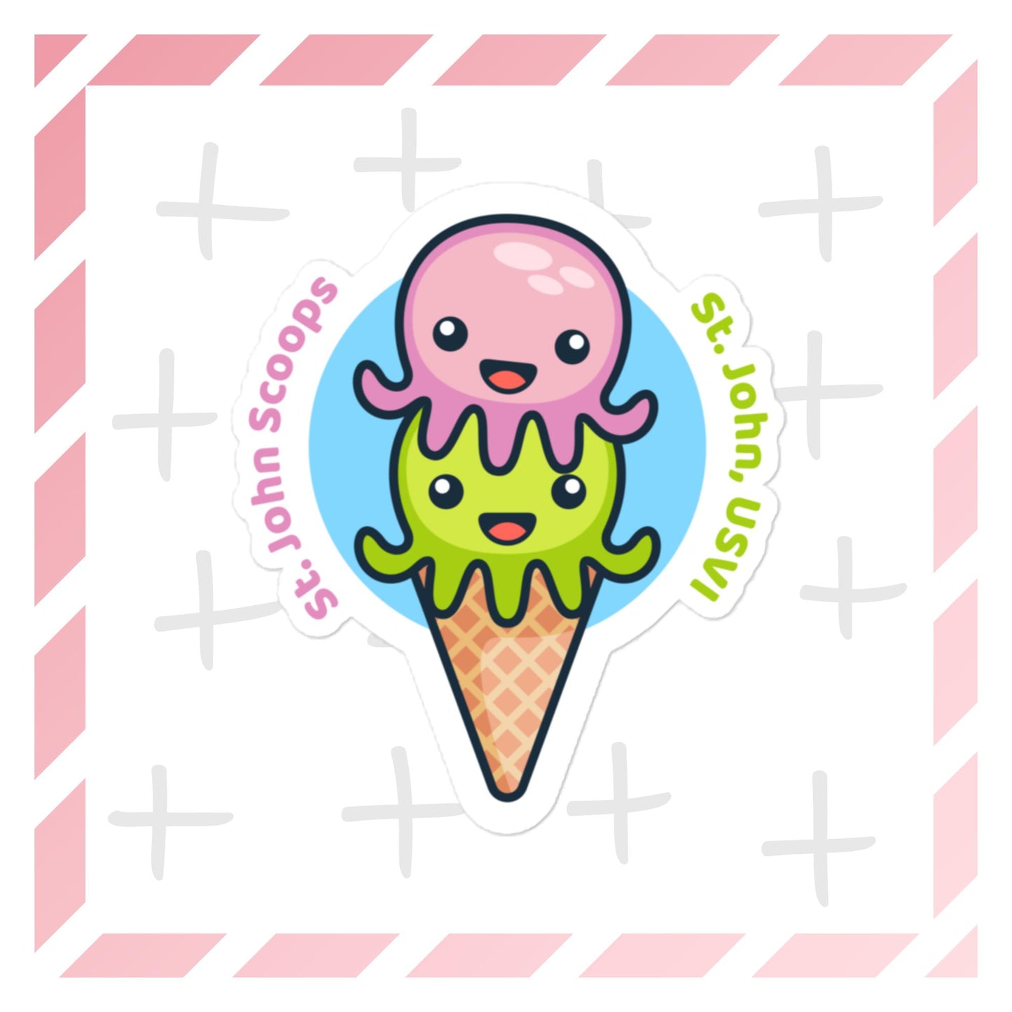 Sticker Octopus Blue