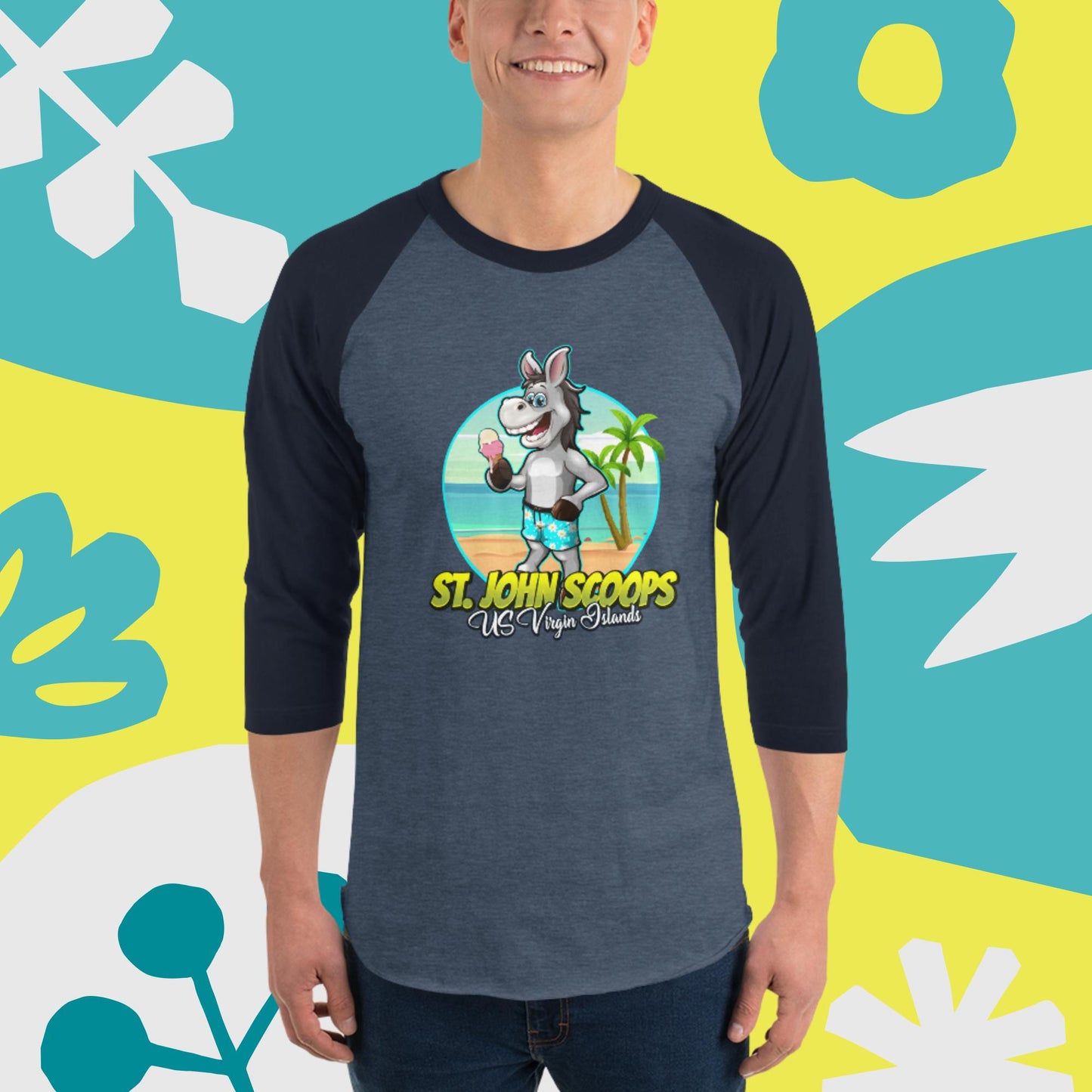 Adult 3/4 Sleeve Donkey