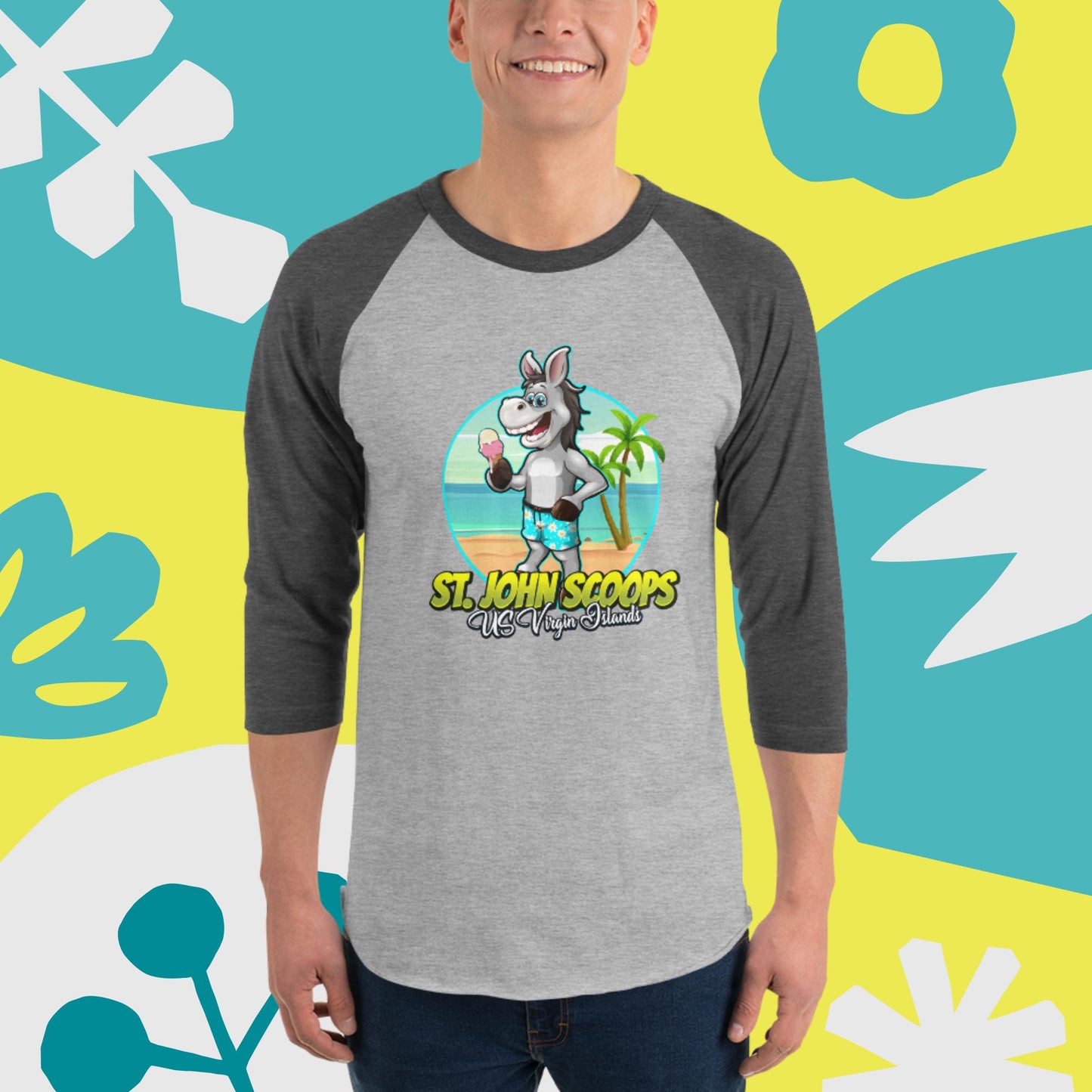 Adult 3/4 Sleeve Donkey