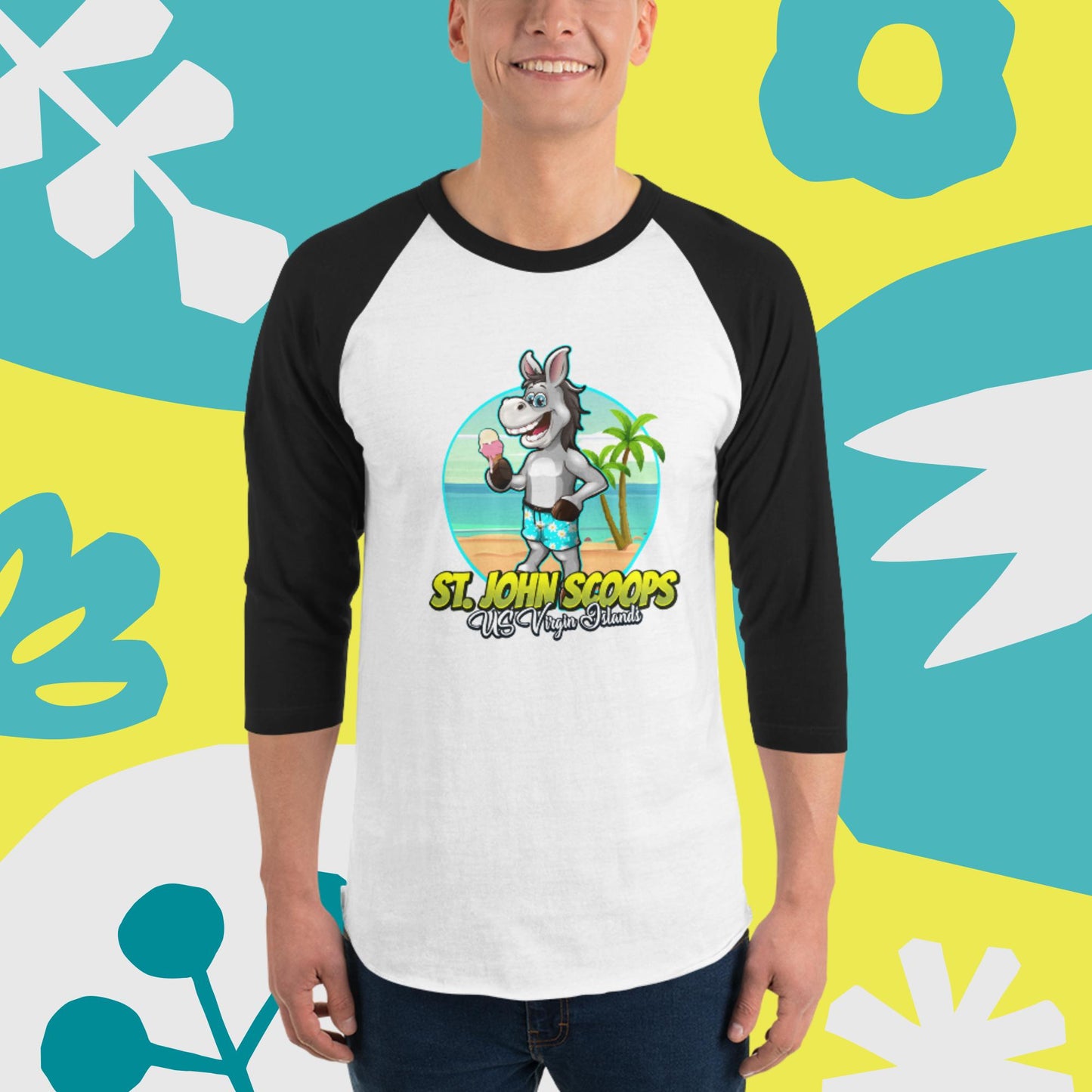 Adult 3/4 Sleeve Donkey