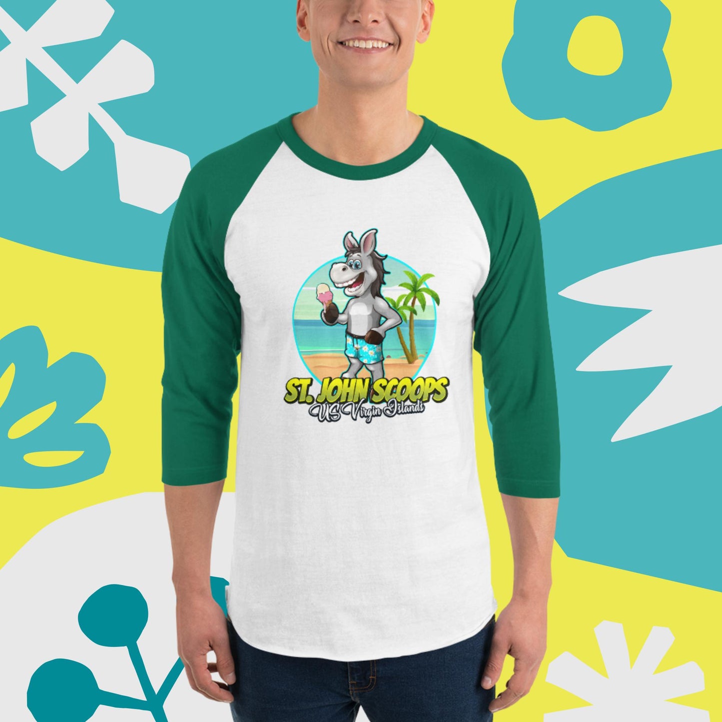 Adult 3/4 Sleeve Donkey