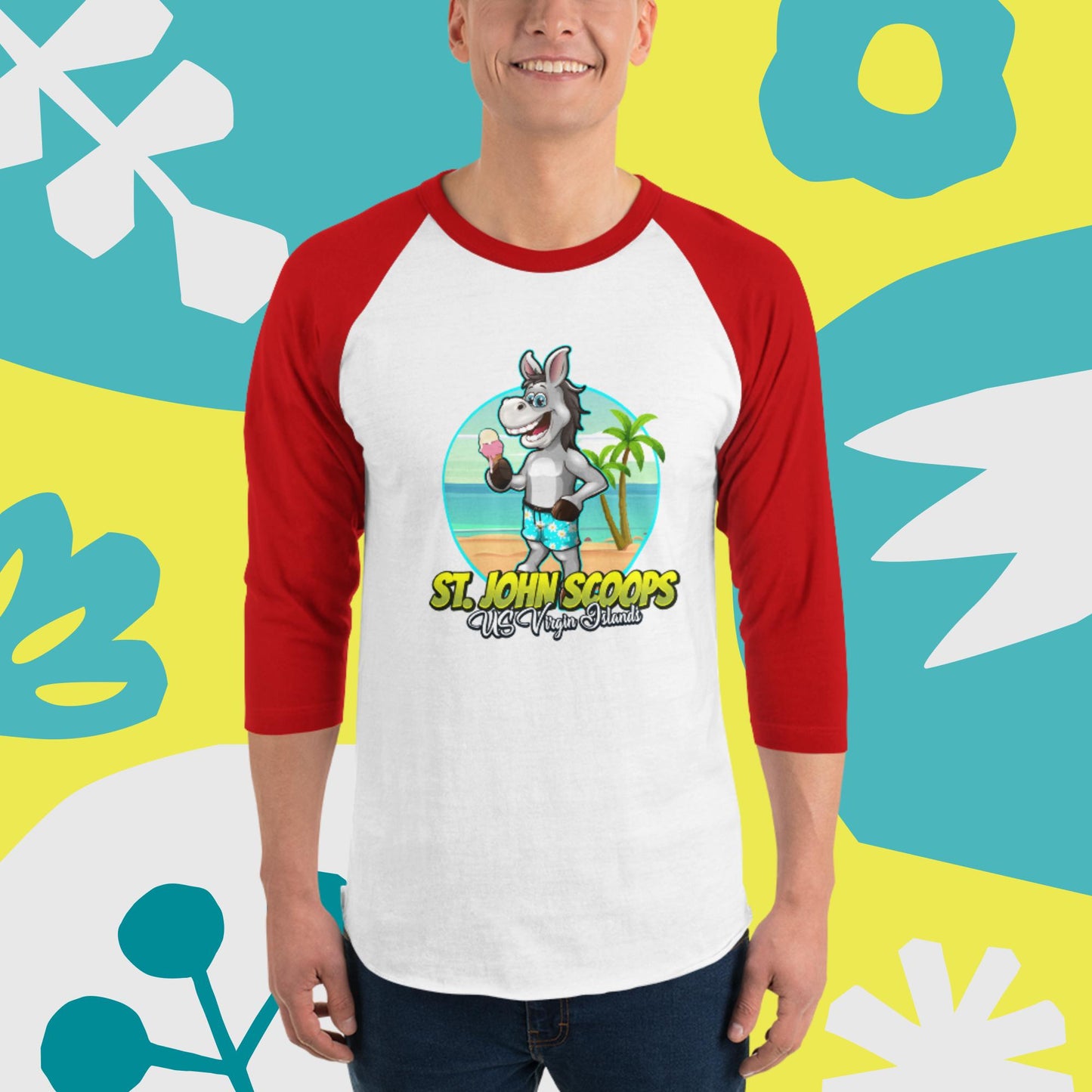 Adult 3/4 Sleeve Donkey