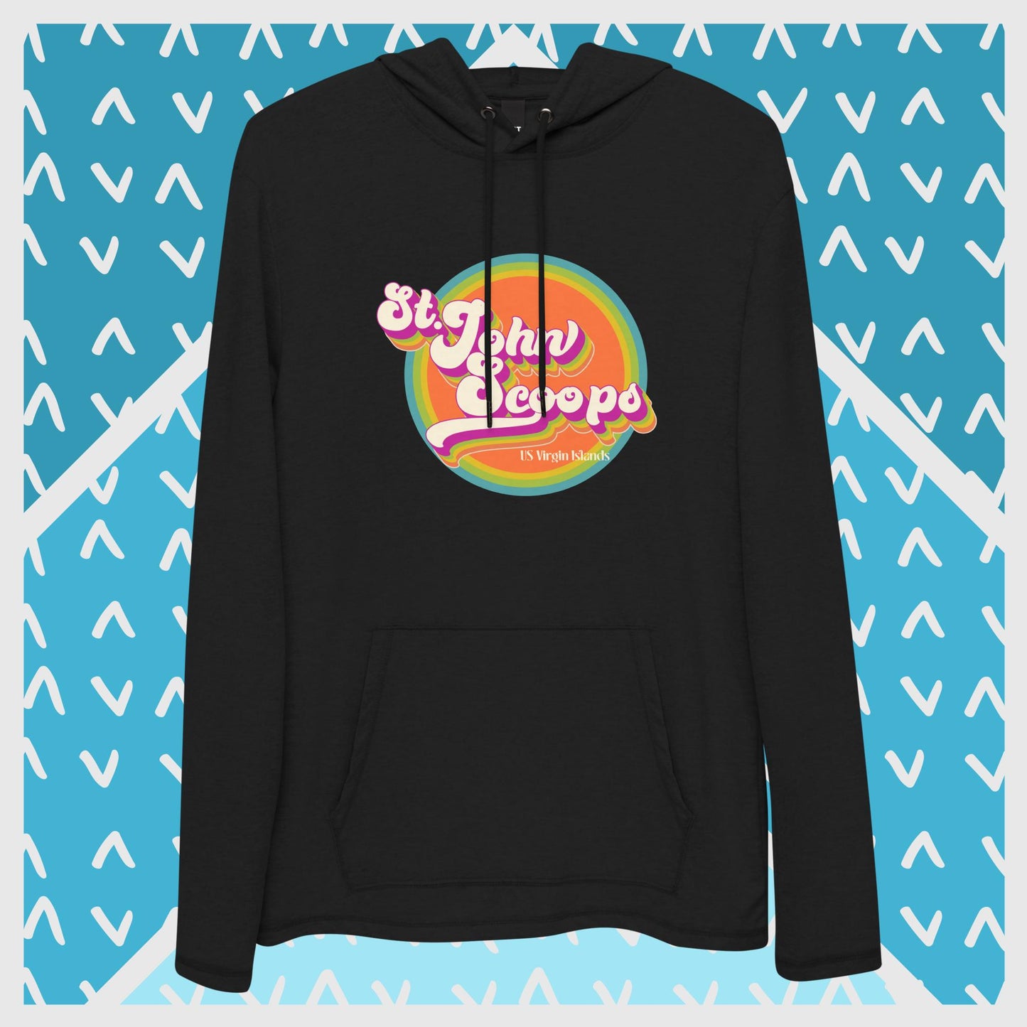 Adult Lightweight Hoodie Retro