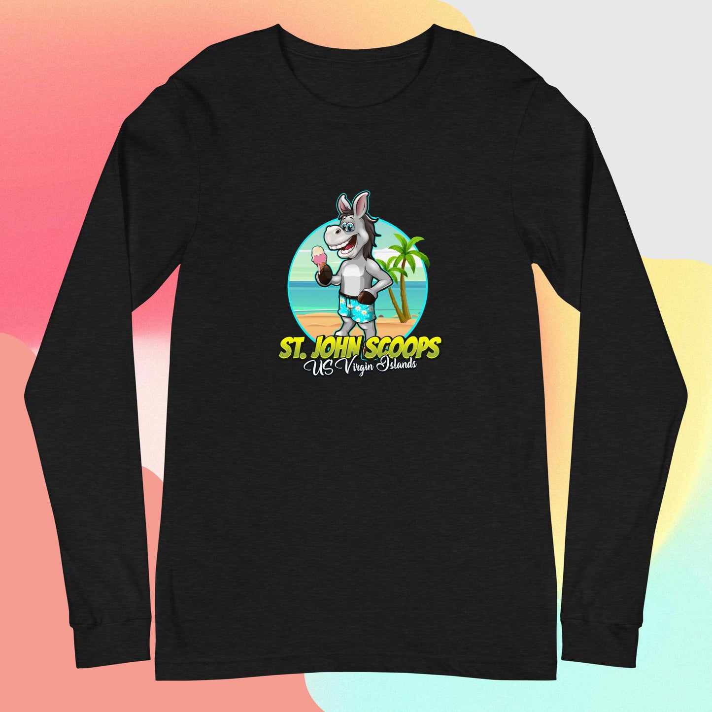 Adult Long Sleeve Tee Donkey