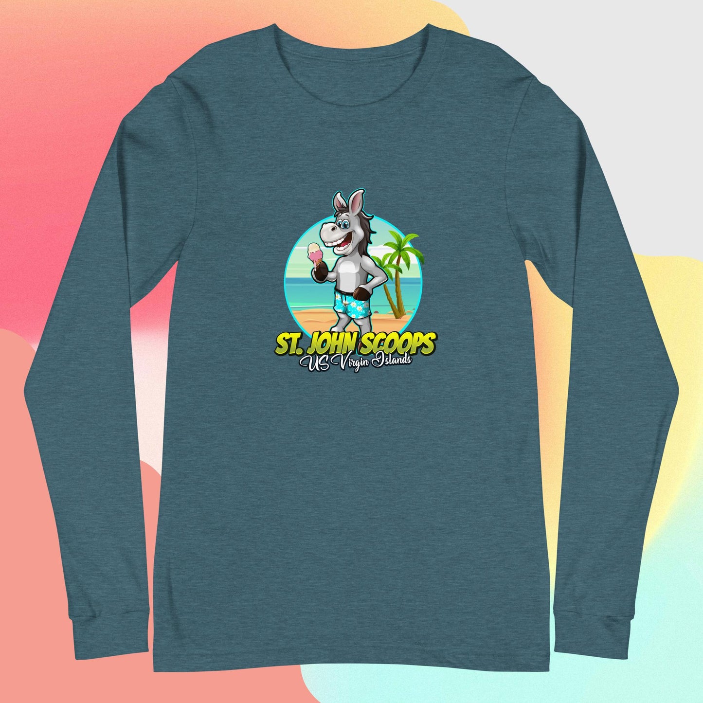 Adult Long Sleeve Tee Donkey