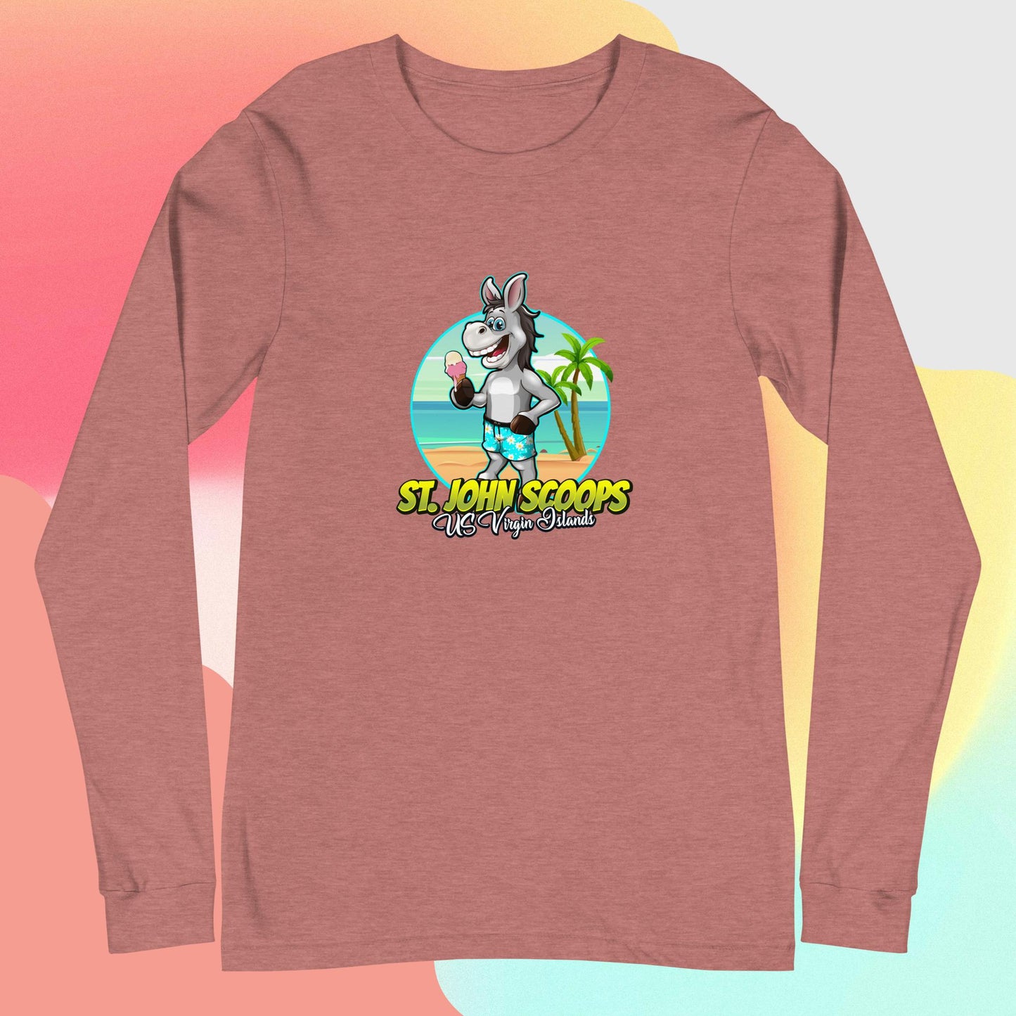 Adult Long Sleeve Tee Donkey