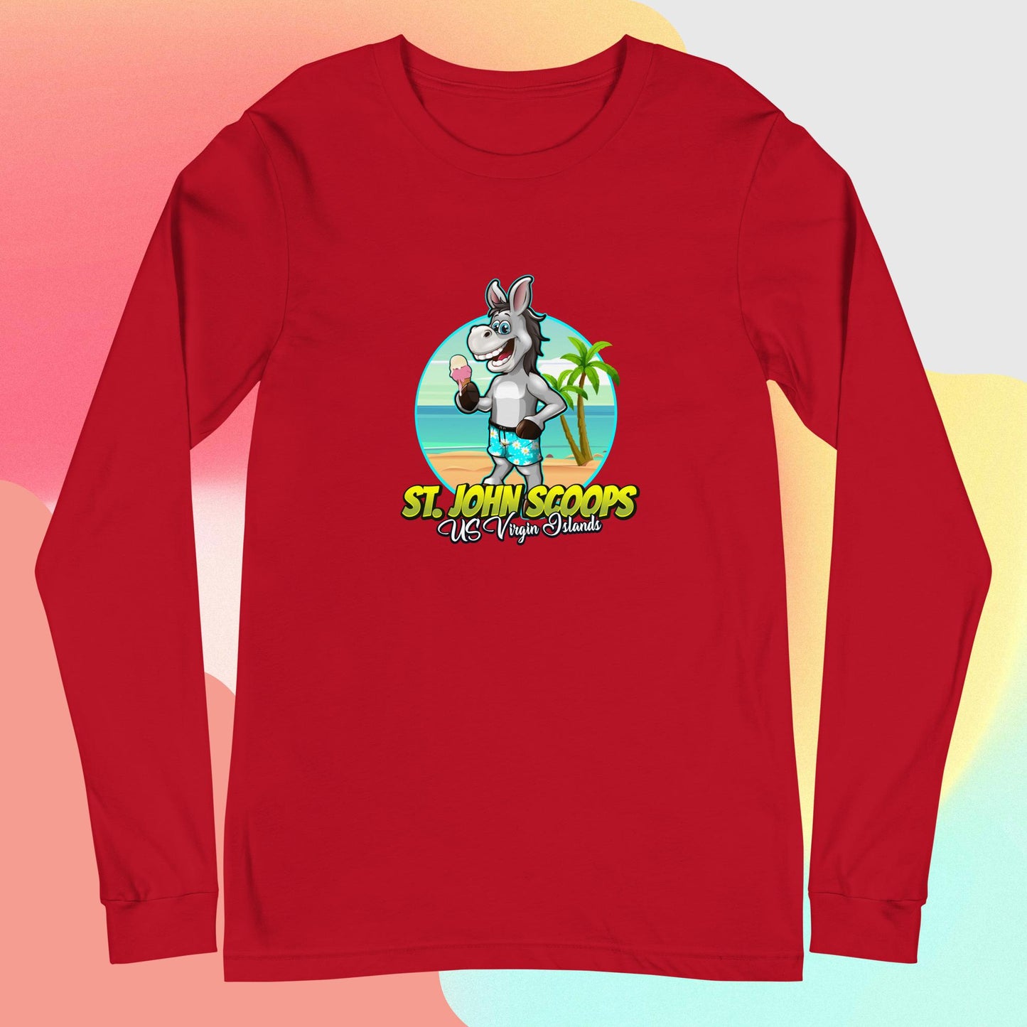 Adult Long Sleeve Tee Donkey