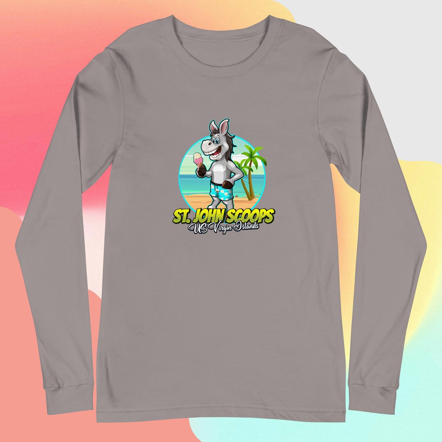 Adult Long Sleeve Tee Donkey