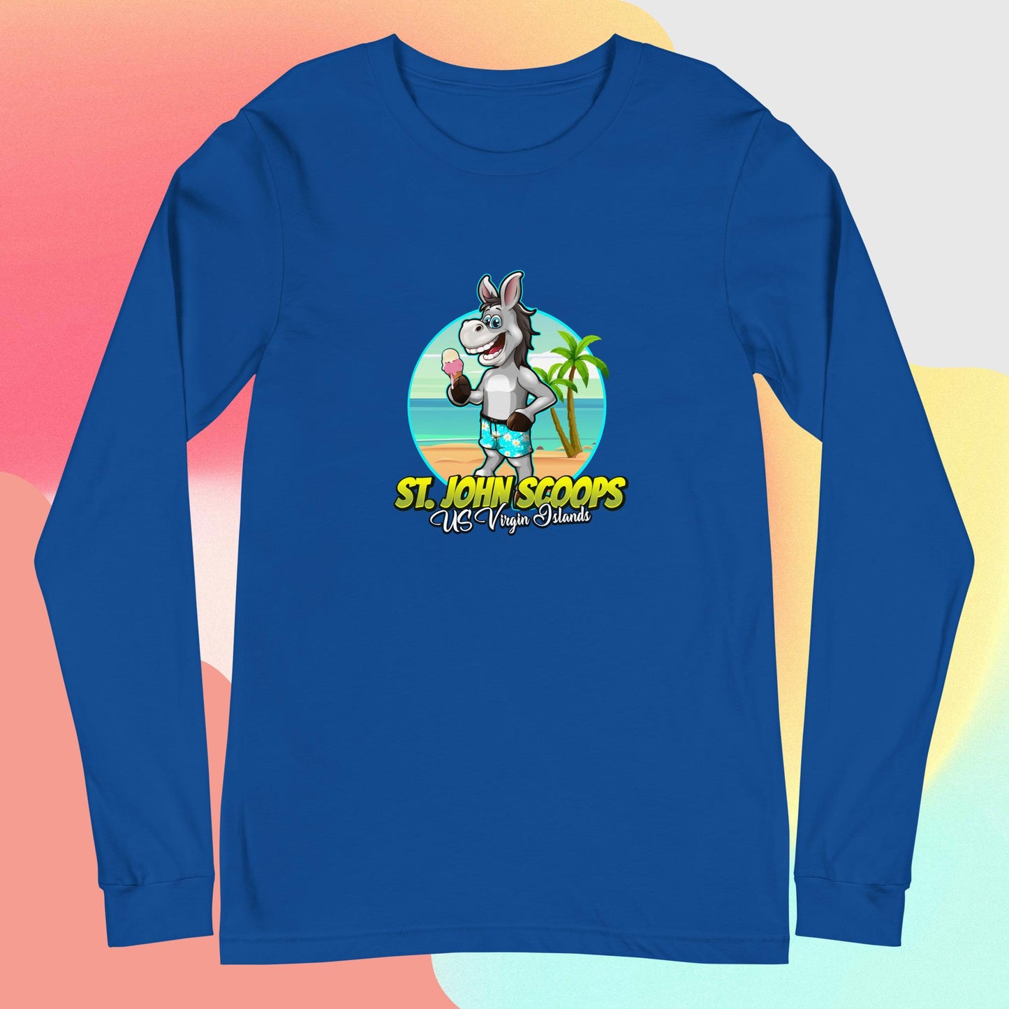 Adult Long Sleeve Tee Donkey