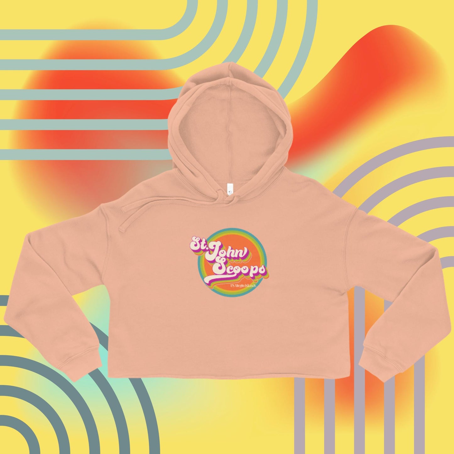 Adult Crop Hoodie Retro