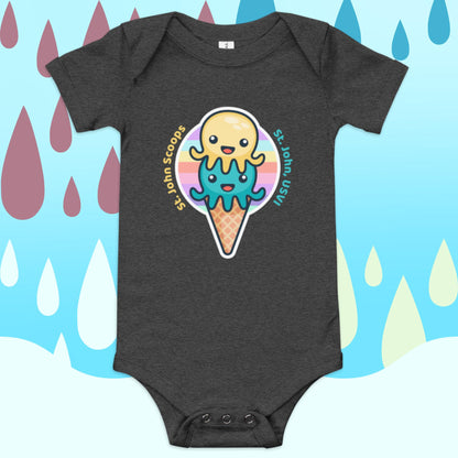 Baby Onesie Octopus Yellow/Blue