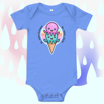 Baby Onesie Octopus Pink/Blue