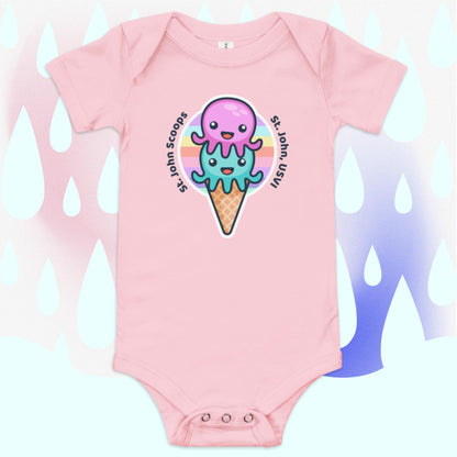 Baby Onesie Octopus Pink/Blue