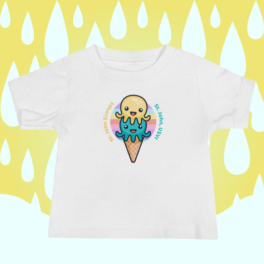 Baby Tee Octopus Yellow/Blue