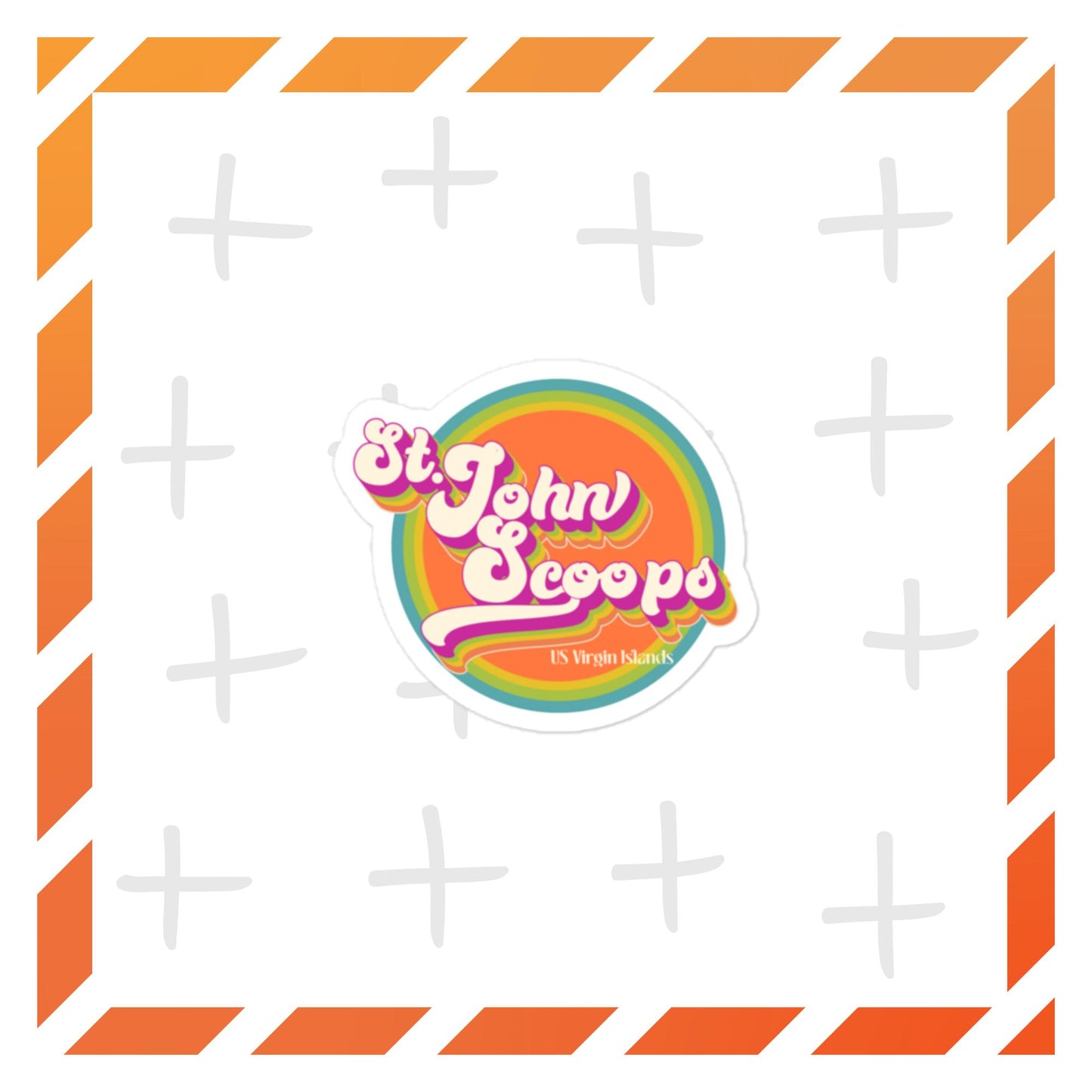 Sticker Retro Round