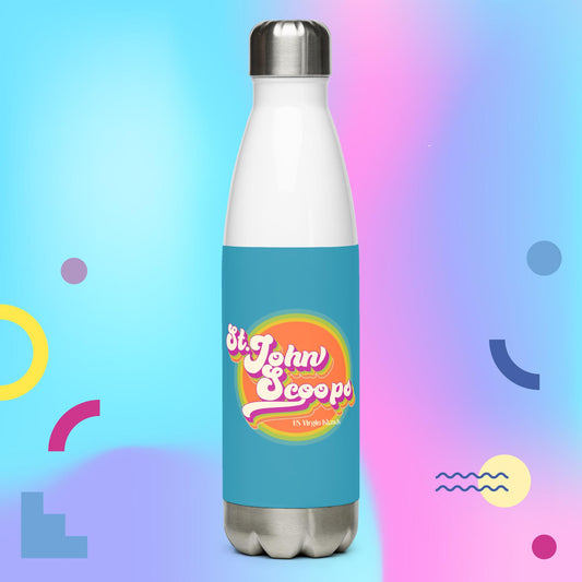 Water Bottle Retro Blue