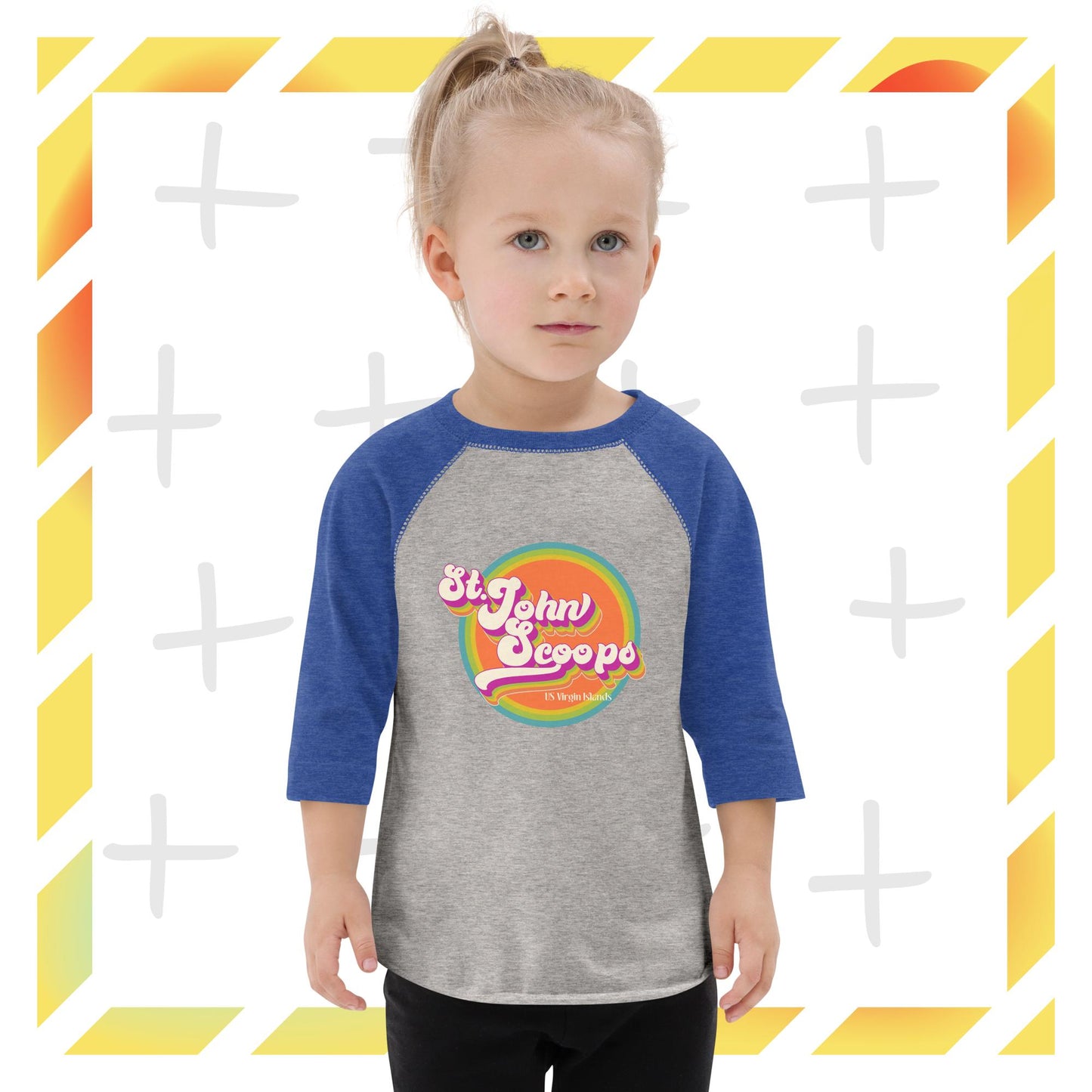 Toddler Baseball Tee Retro