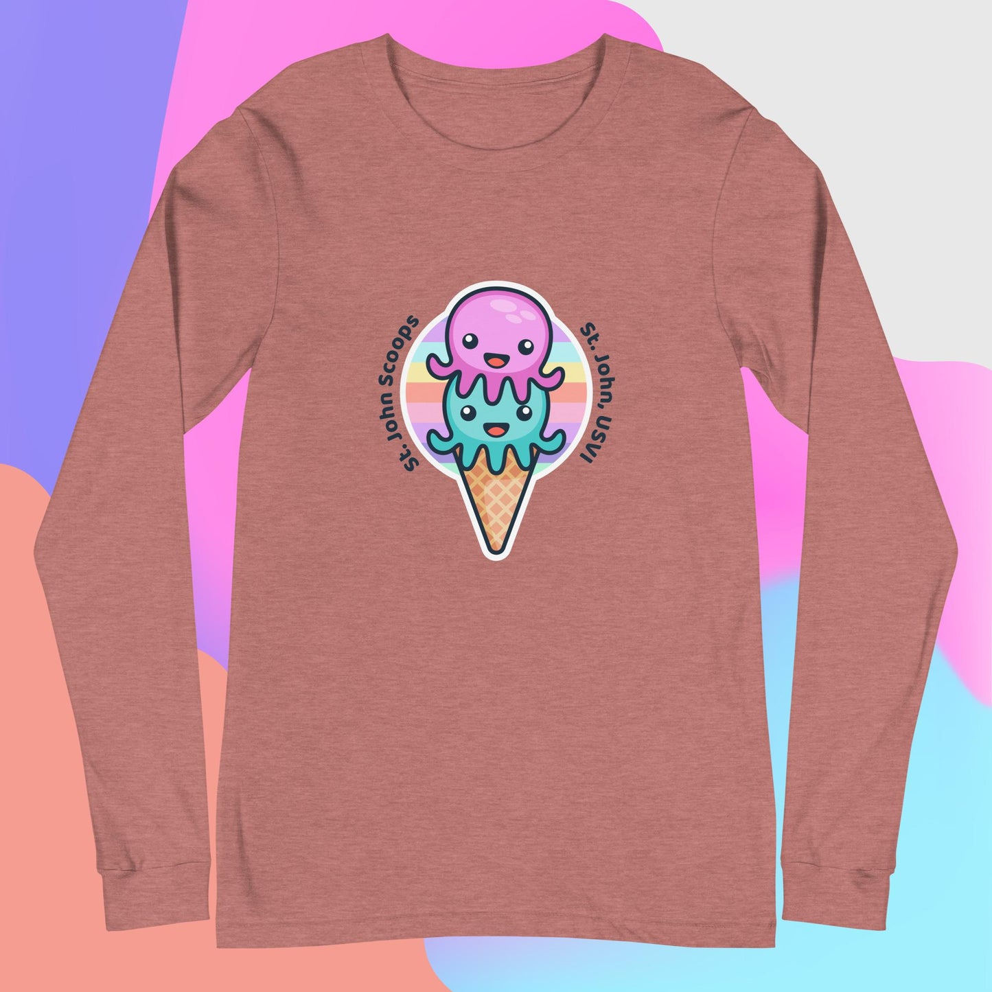 Adult Long Sleeve Tee Octopus