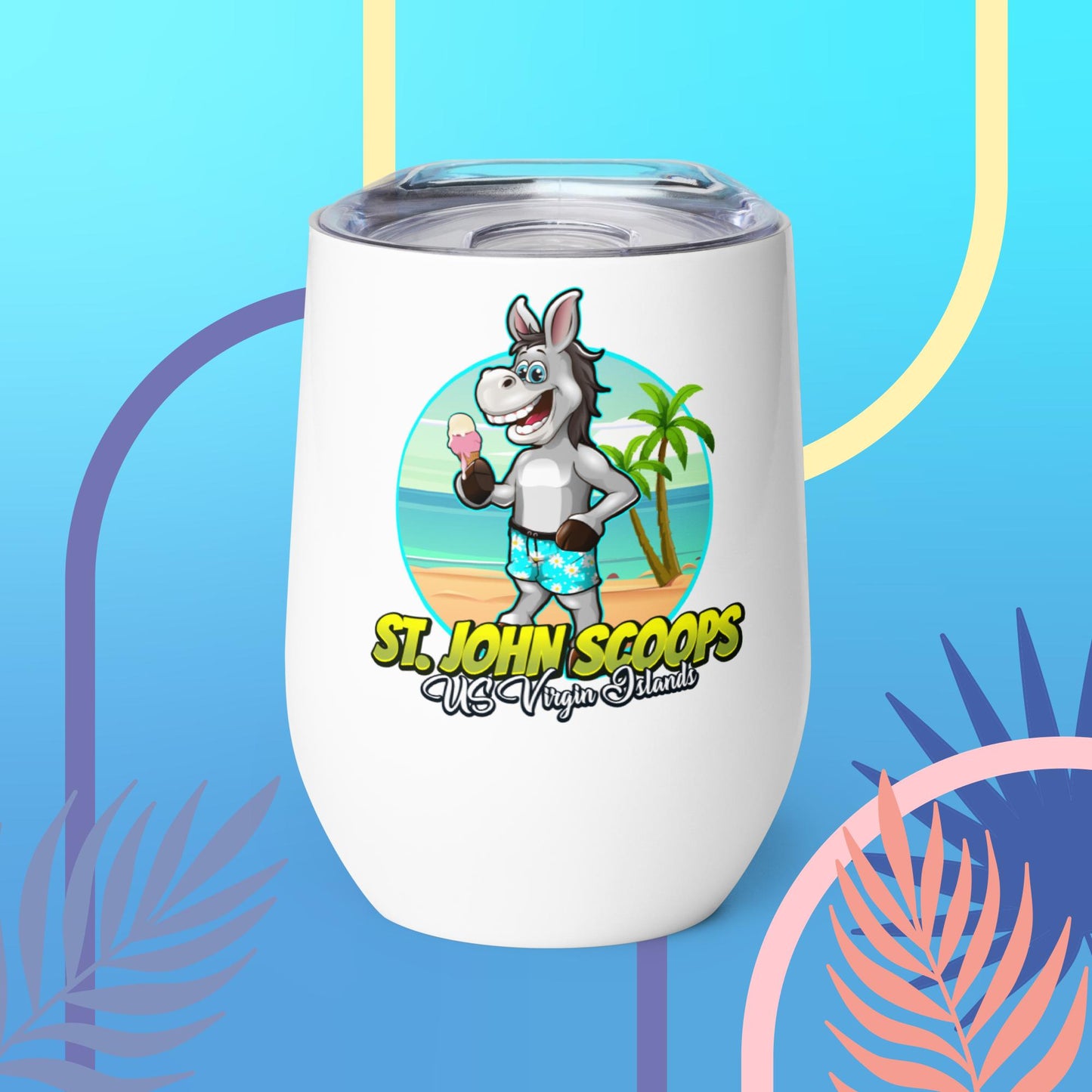 Wine Tumbler Donkey