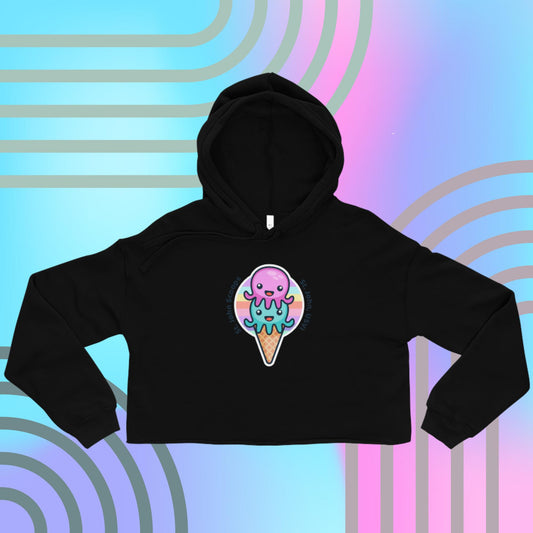 Adult Crop Hoodie Octopus